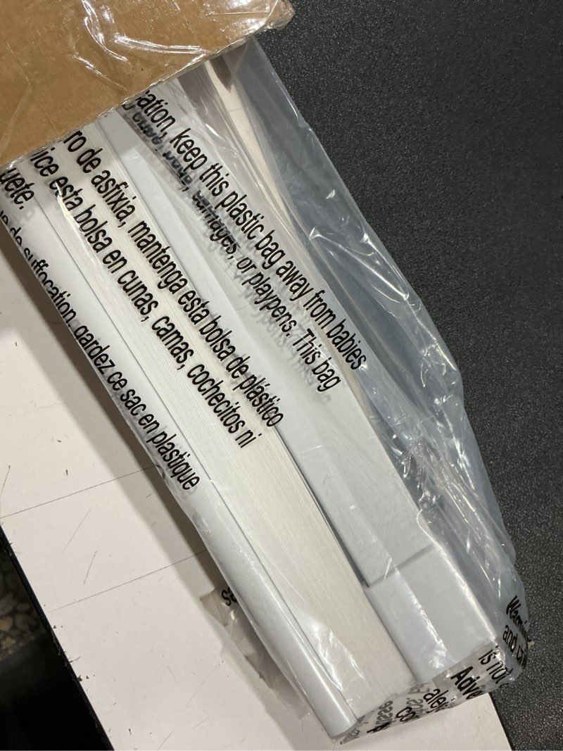 Condition photo showing Good Condition for lazblinds cordless cellular shades, no tools no drill light filtering honeycomb shades pleated blinds for windows, 32'' w x 48'' h, white light filtering-white 32'' w x 48'' h