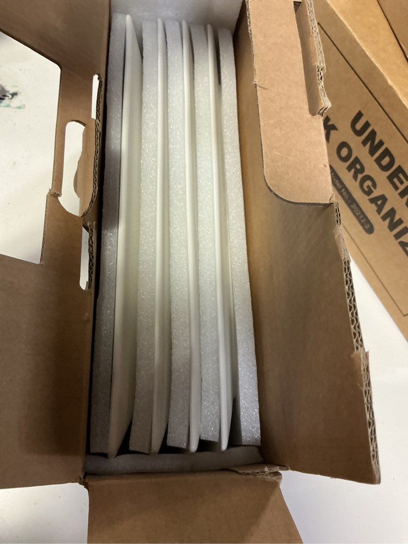 Condition photo showing Good Condition for DOWAN 12" Rectangle Plates Set of 4 - White Serving Platters for Party, Wedding, and Entertaining - Rectangular Serving Trays Dishes for Steak, Taco, Sushi, Appetizer, Cake - Dishwasher & Oven Safe 12-Inches