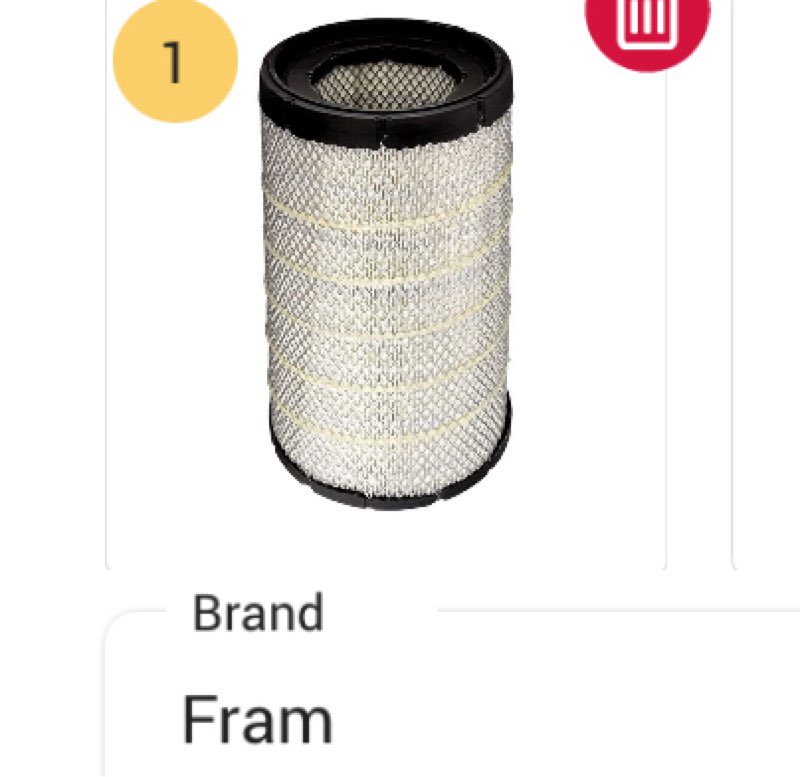FRAM Extra Guard HD Radial Seal Engine Air Filter Replacement, Easy Install w/Advanced Engine Protection and Optimal Performance, CA9663