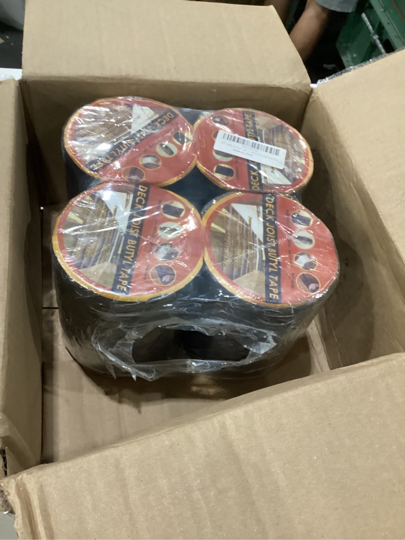 Condition photo showing Good Condition for joist tape 6'' x 50', 4 pack for decking - waterproof & weatherproof deck tape for joists and beams building 6inch- 4pack