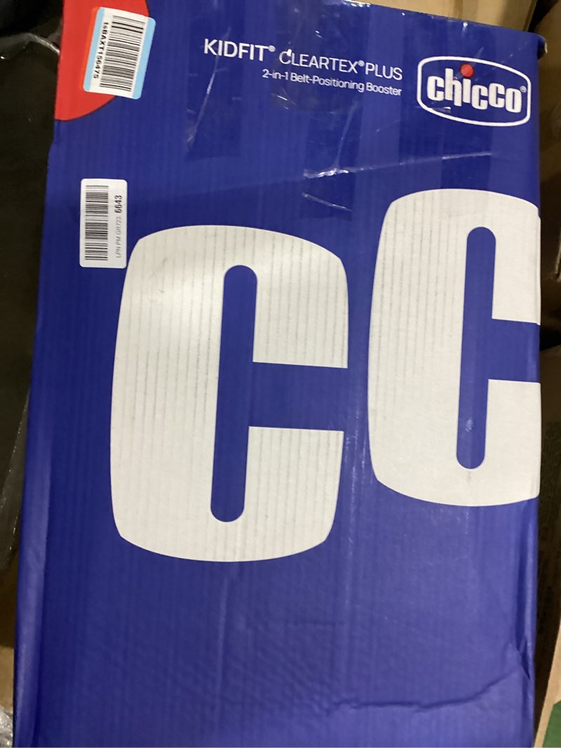 Condition photo showing Good Condition for chicco kidfit cleartex plus 2-in-1 belt-positioning booster car seat, backless and high back booster seat, for children aged 4 years and up and 40-100 lbs., reef/navy kidfit cleartex plus reef