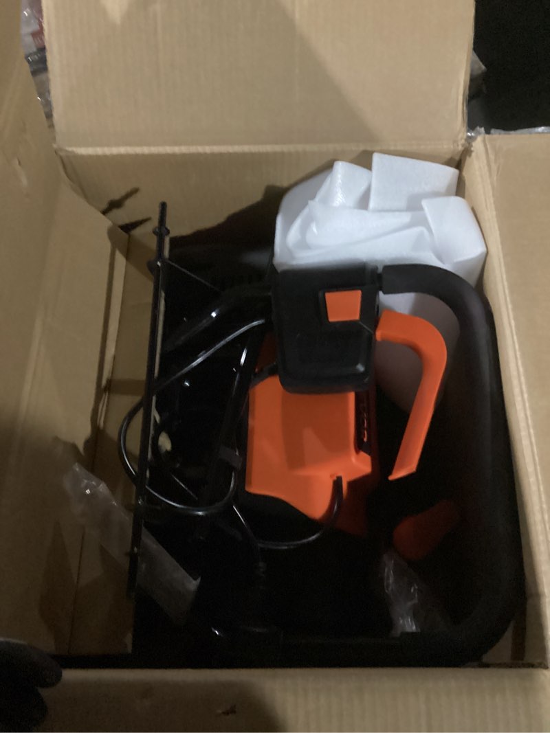 Condition photo showing New/Like New for VEVOR Electric Snow Blower, 20 inch 15A Corded Snow Thrower with Dual LED Headlights & 180° Rotating Chute, 25FT Throwing Distance, 12" Depth Clearing, Walk-Behind Snowblower for Driveway Sidewalk
