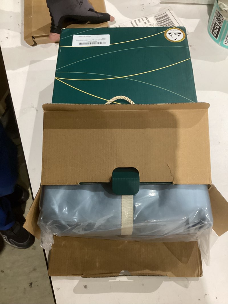 Condition photo showing New/Like New for SONORO KATE 100% Egyptian Cotton Sheets Set, Extra Deep Pocket up to 18"-24",1000 High Thread Count, Soft & Breathable 5-Star Hotel Sateen Bed Sheets - 4 PC (French Blue,King) French Blue King