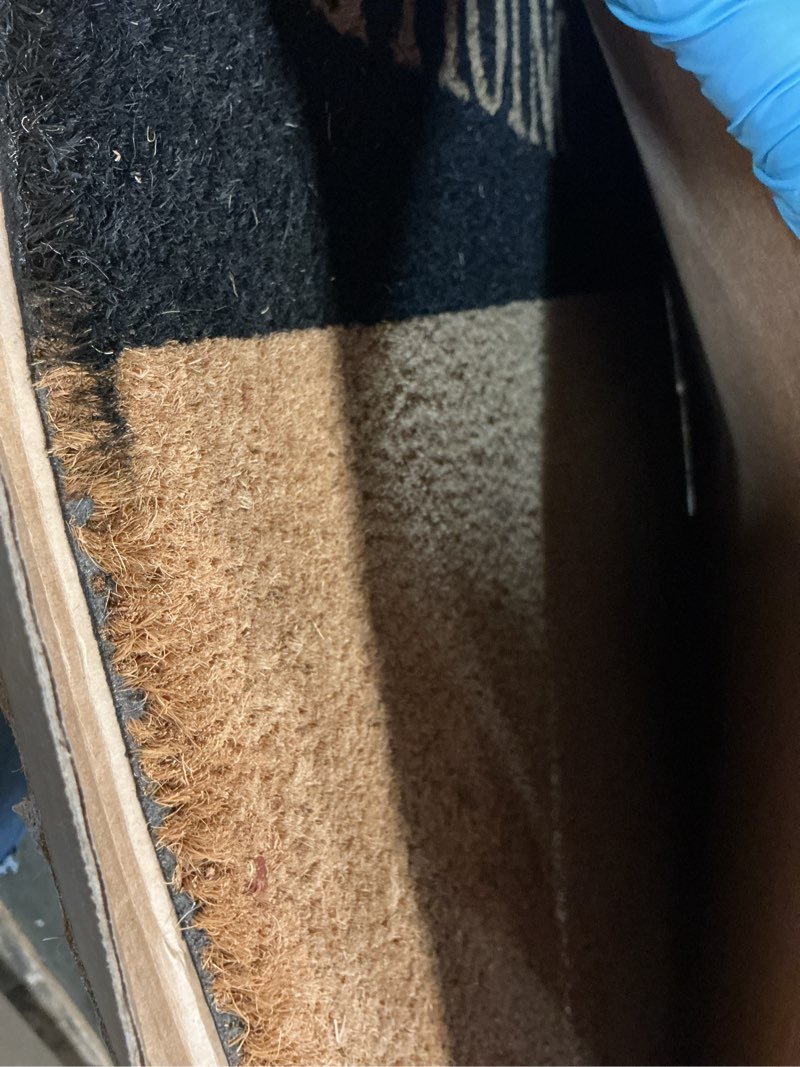 Condition photo showing Good Condition for calloway mills az104822436 bonjour black stripe doormat, 24" x 36", natural/black