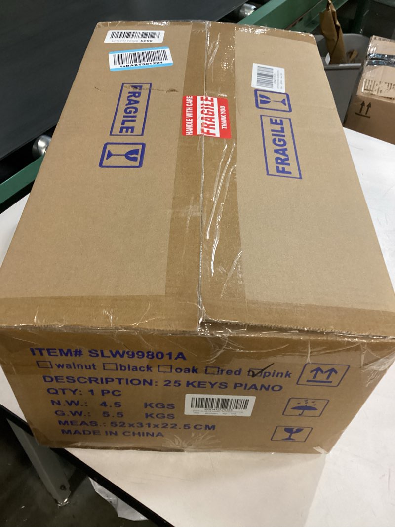 Condition photo showing New/Like New for ZIPPY Kids Piano Keyboard, 25 Keys Digital Piano for Kids, Mini Music Educational Instrument Toy, Wood Toy for Toddlers Girls Boys (Pink)