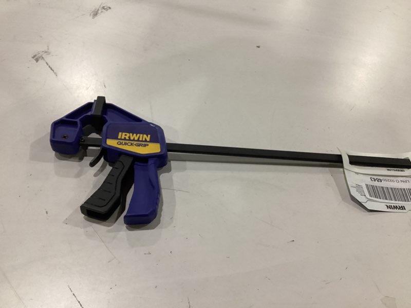 Condition photo showing As Is for Irwin quick- grip IRWIN QUICK-GRIP One-Handed Bar Clamp, Heavy-Duty, 24", 1964714