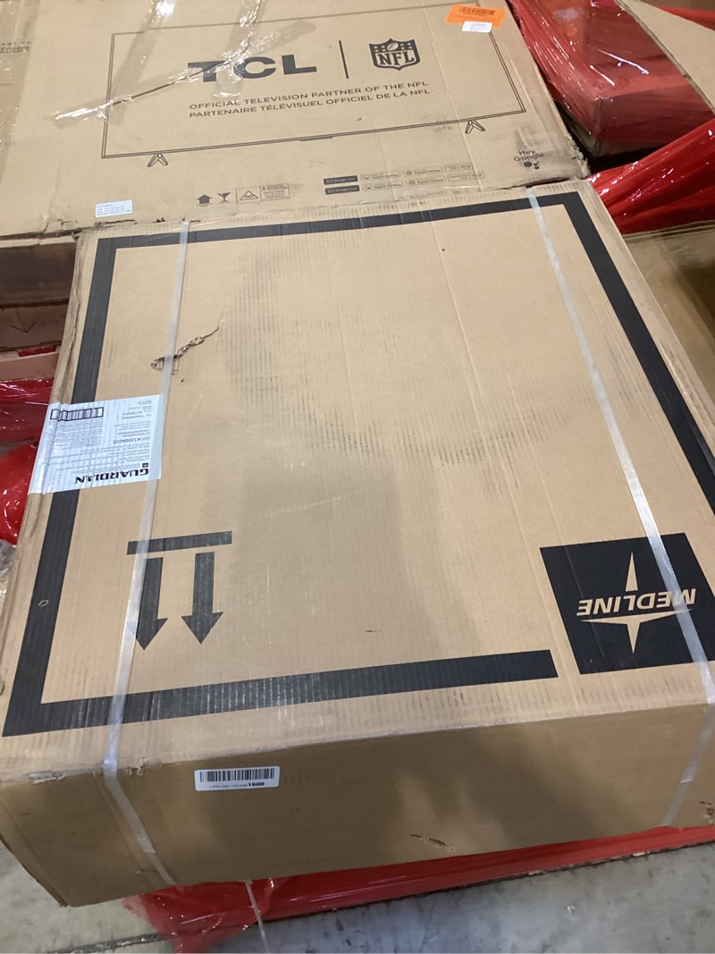 Condition photo showing New/Like New for Medline Durable Steel Wheelchair with Flip-Back Desk-Length Arms, Elevated Leg Rests, 20-Inch Wide Seat, 300-Ib weight capacity, 50.2 Pounds, Black 20" Wide