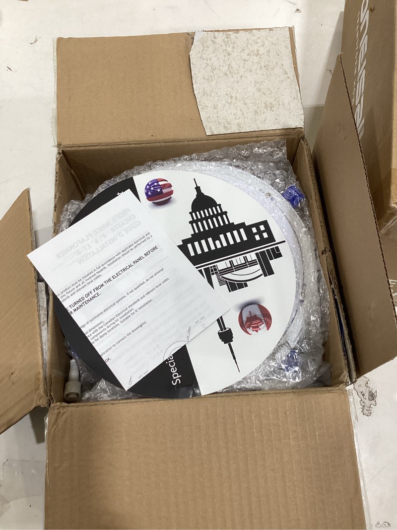 Condition photo showing New/Like New for Meconard 4 Pack 8 Inch 5CCT LED Recessed Ceiling Light with Junction Box, 2700K/3000K/3500K/4000K/5000K Selectable Ultra-Thin Lighting, Dimmable 18W=125W, 1500LM, IC Rated Can-Killer Downlights, ETL 5000k/4000k/3500k/3000k/2700k - 5cct white 8 Inch