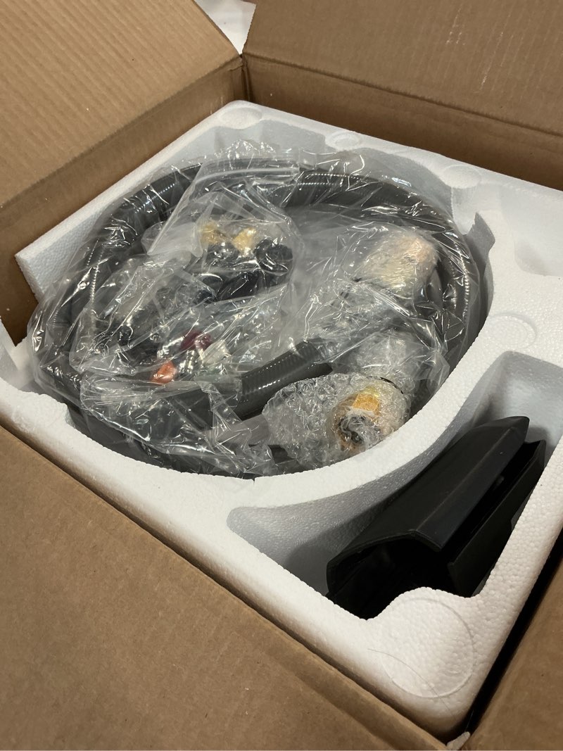 Condition photo showing As Is for Giraffe Tools Grandfalls Retractable Pressure Washer G20, 2500 PSI 2.2 GPM, 180° Wall Mounted Power Washer, Auto-Retract with 65FT Hose Reel, 5 Nozzles for Floor/Cars/Fences/Patios, Dark Silver Pressure Washer G20 Pro