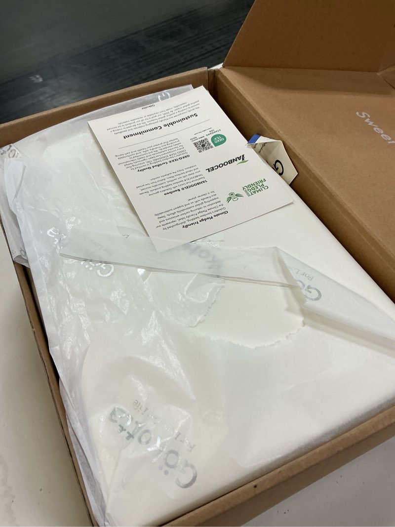 Condition photo showing Good Condition for GOKOTTA Queen Size Bed Sheets 6 Piece Set, 100% Rayon Derived from Bamboo, Cooling for Hot Sleepers-Luxury Breathable Soft Sheets, Deep Pocket 16" Fitted Sheet with Elastic Corner Straps, Cream White 01 Cream White Queen - 6 PCS