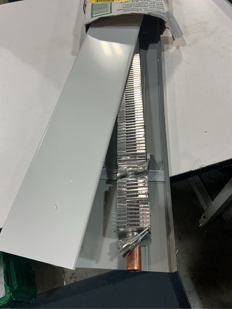 Condition photo showing As Is for hydrotherm 3-ft 330 hydronic baseboard heater