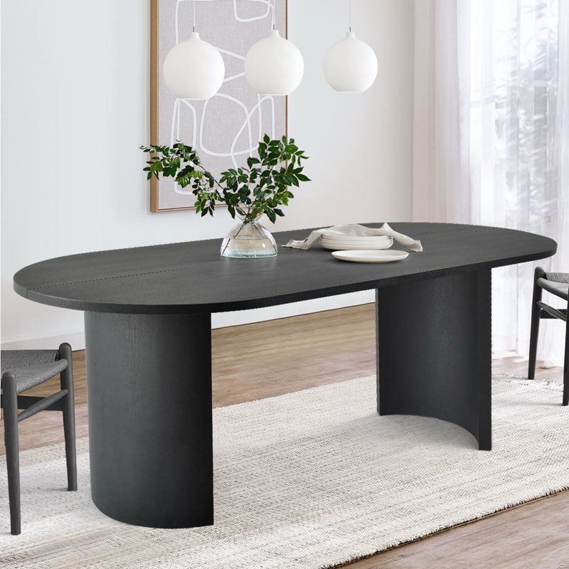 audna 79" oval dining table
