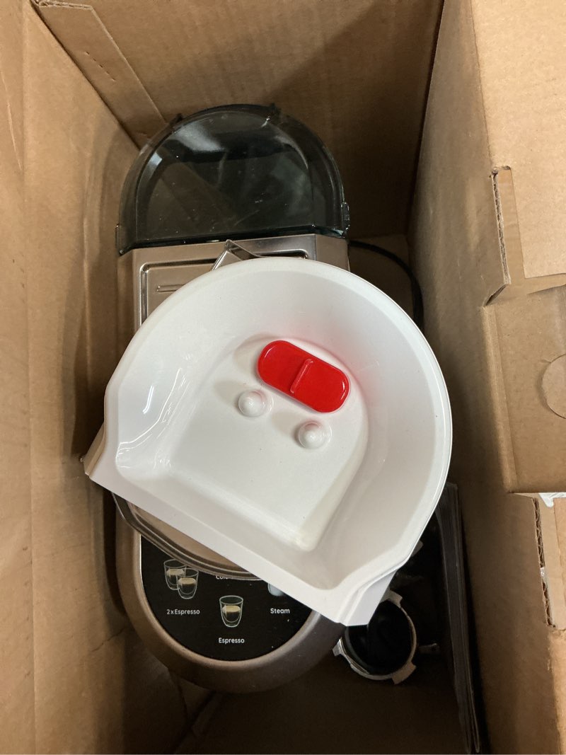 Condition photo showing item condition for De'Longhi Dedica Duo Compact Espresso Machine - Cold Brew Coffee Maker with Milk Frother Wand- for Espresso, Hot & Iced Coffee, Cappuccinos, Lattes & Home Barista Brewing, Vanilla Vanilla White