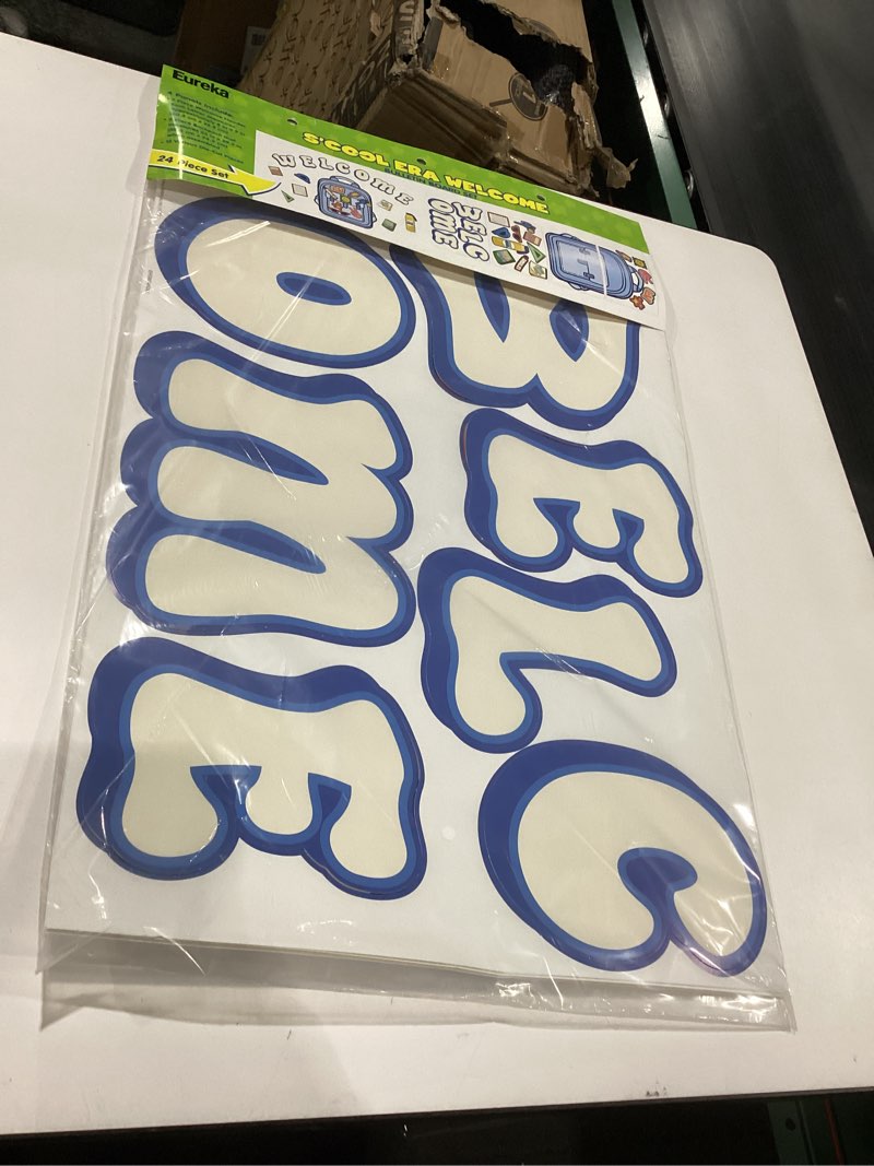 Condition photo showing Good Condition for Eureka S'Cool Era Welcome Bulletin Board Set, 24 Pieces