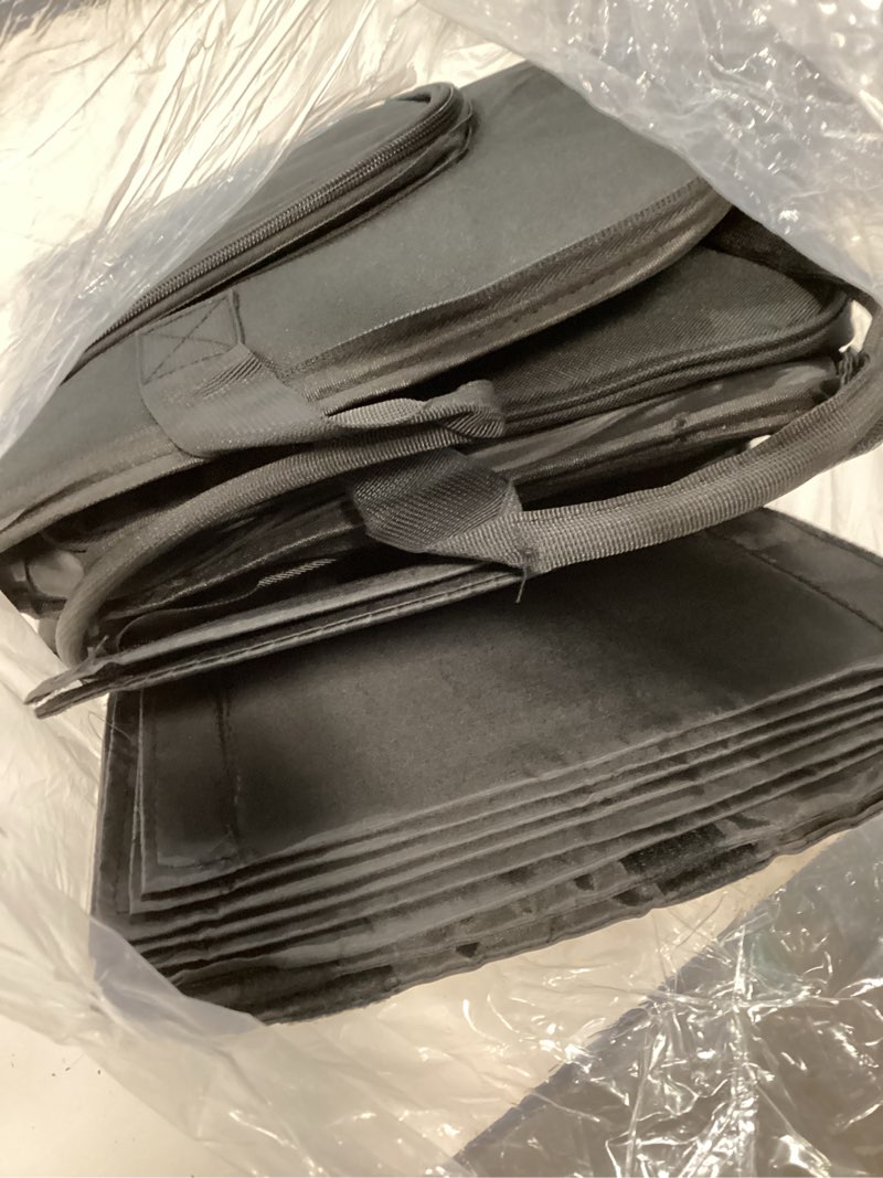Condition photo showing As Is for ibvivic 10 par 5/16'' padded spotlight bag stage lighting storage bag for 10 par lights bag with dividers, handle, straps