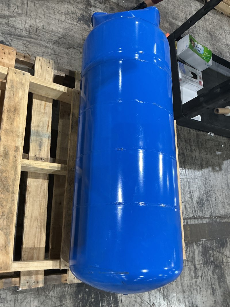 Condition photo showing As Is for ch-32, 32 gal champion vertical stand well tank
