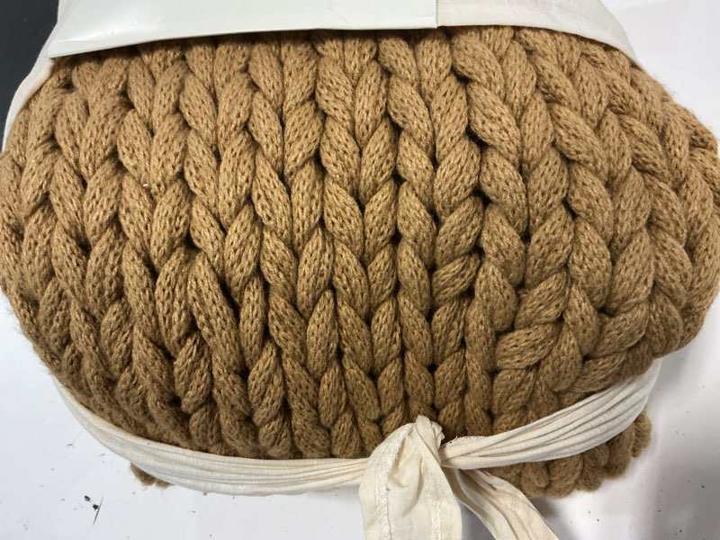 Condition photo showing Good Condition for 50"x70" oversized solid bed throw natural - casaluna™