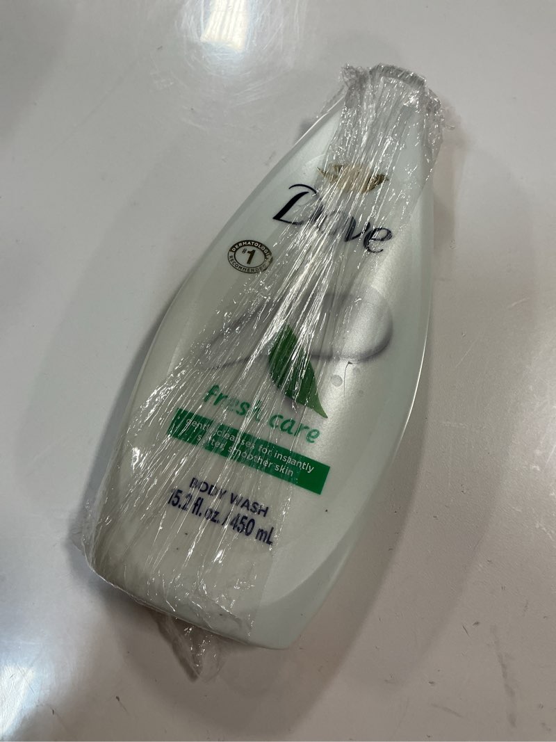 Condition photo showing New/Like New for Dove Body Wash, Fresh Care for Unisex, 15.2 oz (Pack of 3) – Moisturizing & Nourishing Body Wash for