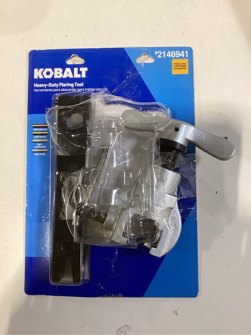 Condition photo showing As Is for kobalt heavy duty flaring tool item #2146941 | model #59086