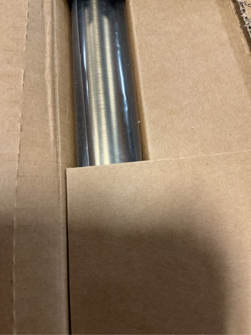 Condition photo showing New/Like New for ivilon drapery treatment window curtain rod - acrylic ball 1 inch pole. 28 to 48 inch. warm gold 28" to 48" warm gold