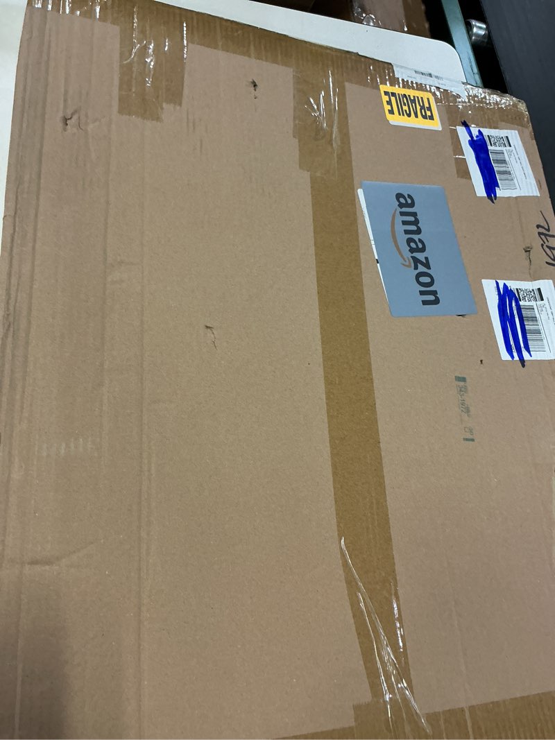 Condition photo showing New/Like New for Sintuff Freestanding Photo Display Rack with 50 Clips Picture Collage Board Standing Picture Frame Clothesline Photo Display Stand Decor for Hanging Artwork Postcard(Walnut,Flat Edge) Walnut Flat Edge