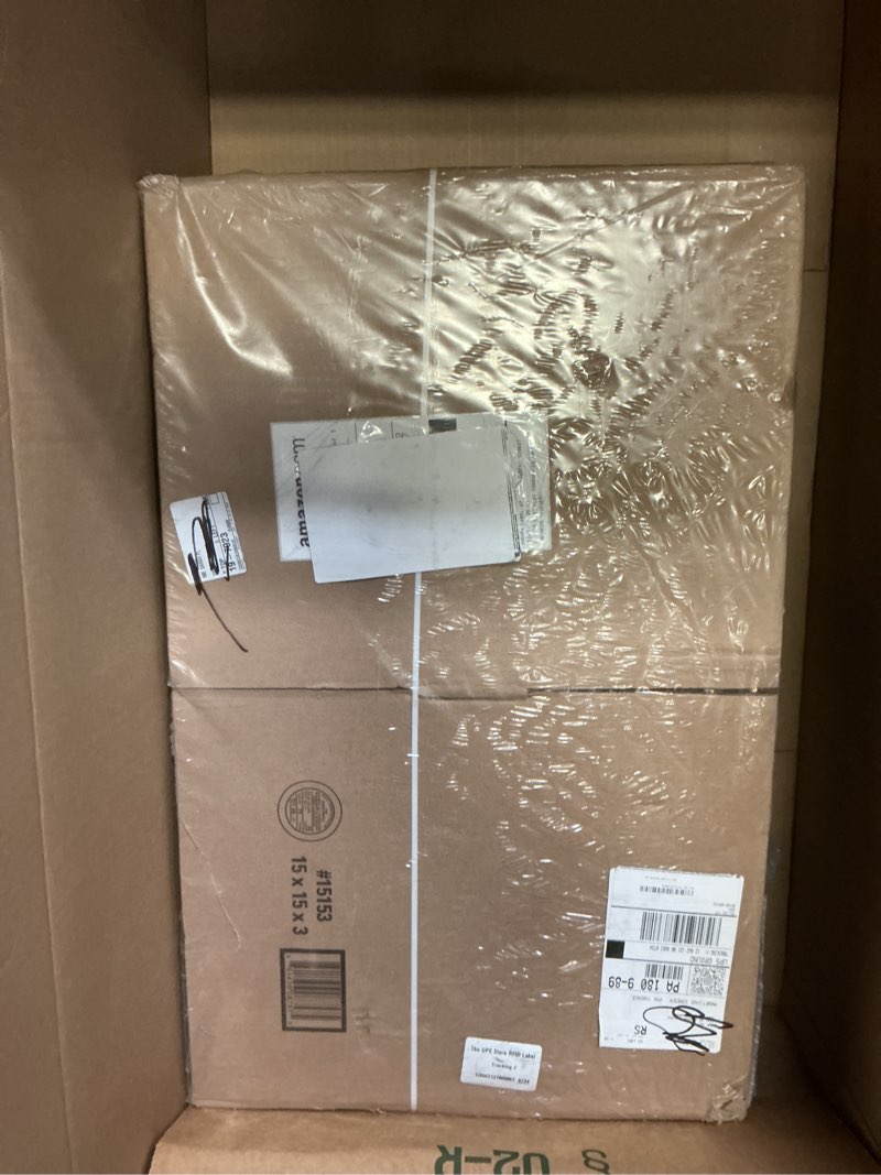Condition photo showing Good Condition for flat corrugated boxes, 15" x 15" x 3" - 25 each per bundle [price is per bundle]