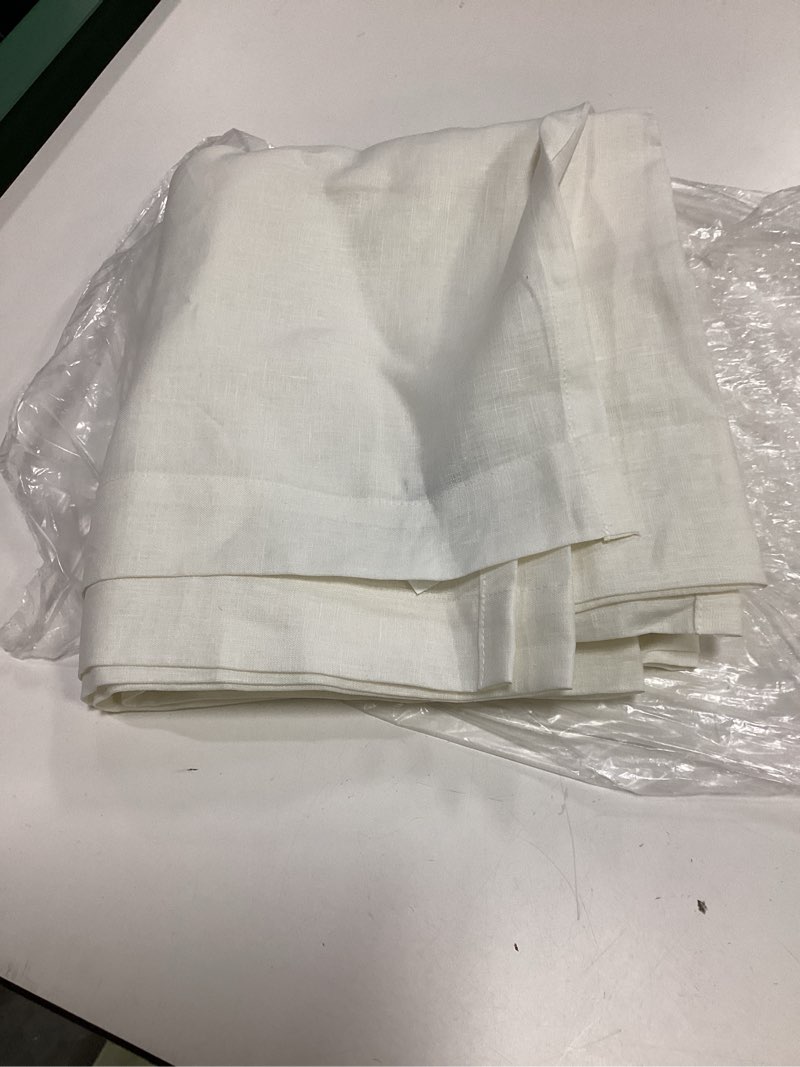 Condition photo showing Good Condition for quince linen shower curtain 72x72 ivory 
