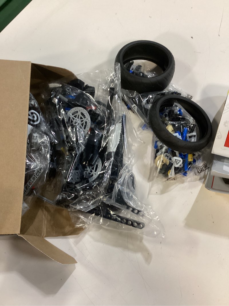 Condition photo showing Good Condition for lego technic the batman – batcycle set 42155, collectible toy motorcycle, scale model building kit of the iconic super hero bike from 2022 movie