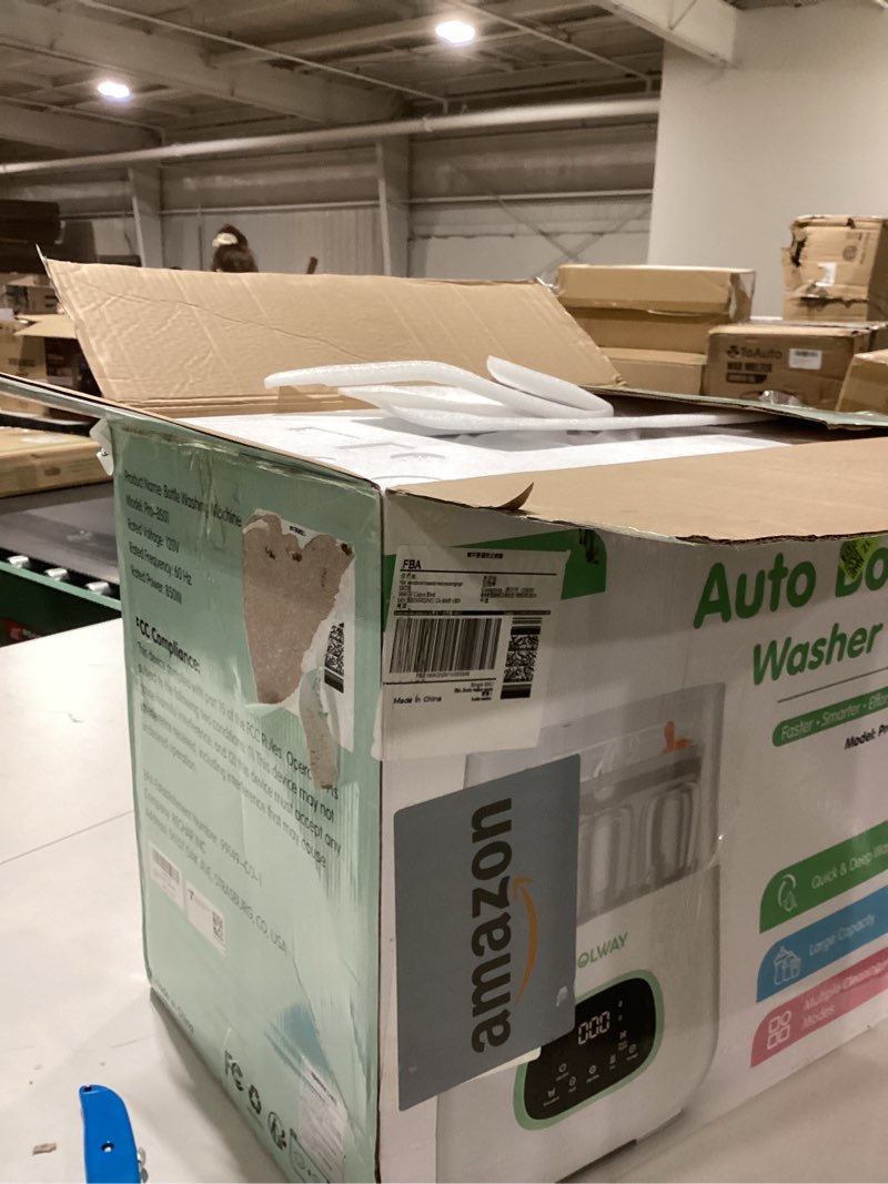Condition photo showing New/Like New for MOLWAY?Upgraded?Baby Bottle Washer, Sterilizer and Dryer, All-in-One Pro Cleaning Machine for Bottles, Pump Parts & Baby Essentials, Effortless Care, Replaces Hand Washing White.   NOT TESTED
