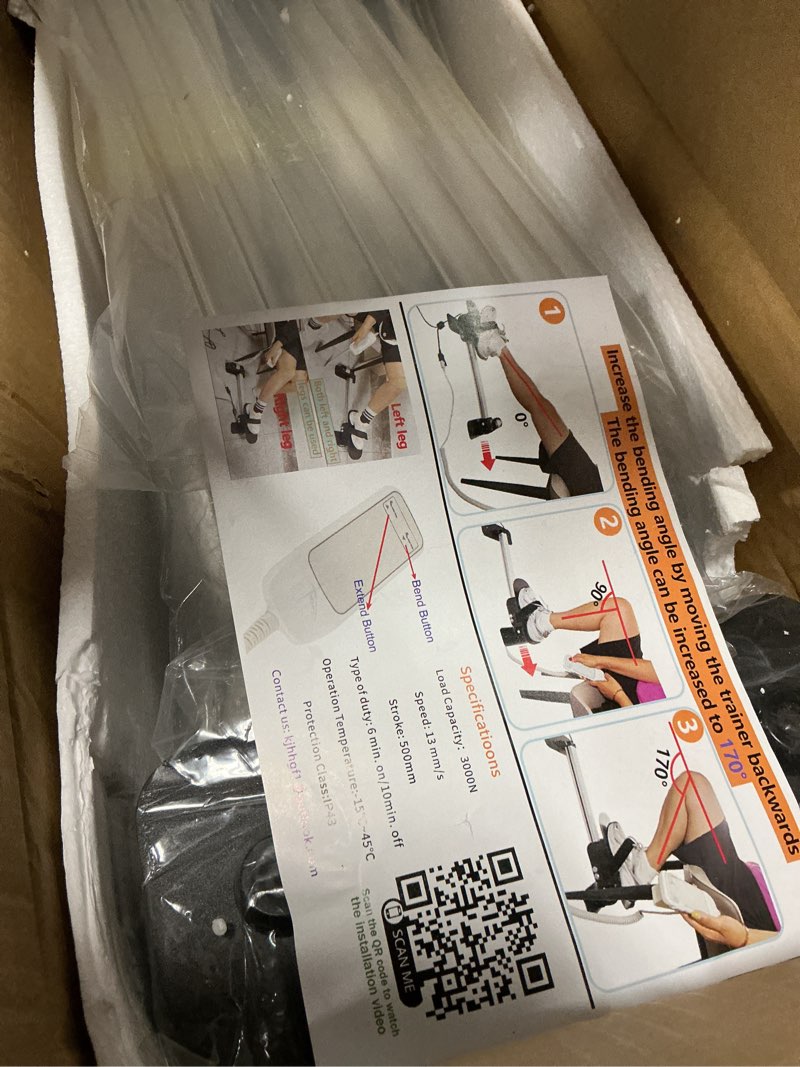 Condition photo showing Good Condition for electric knee glide for knee replacement recovery aids kit knee therapy exercise strengthening equipment for pcl acl mcl knee surgery before and after4