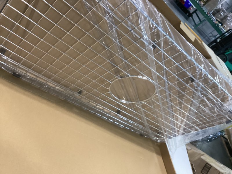 Condition photo showing Good Condition for Sink Bottom Grid 27-1/2" x 14-1/4", Centered Drain with Corner Radius 3-1/2" (27-1/2" x 14-1/4" Center Drain) - for Single Bowl Kitchen Sink