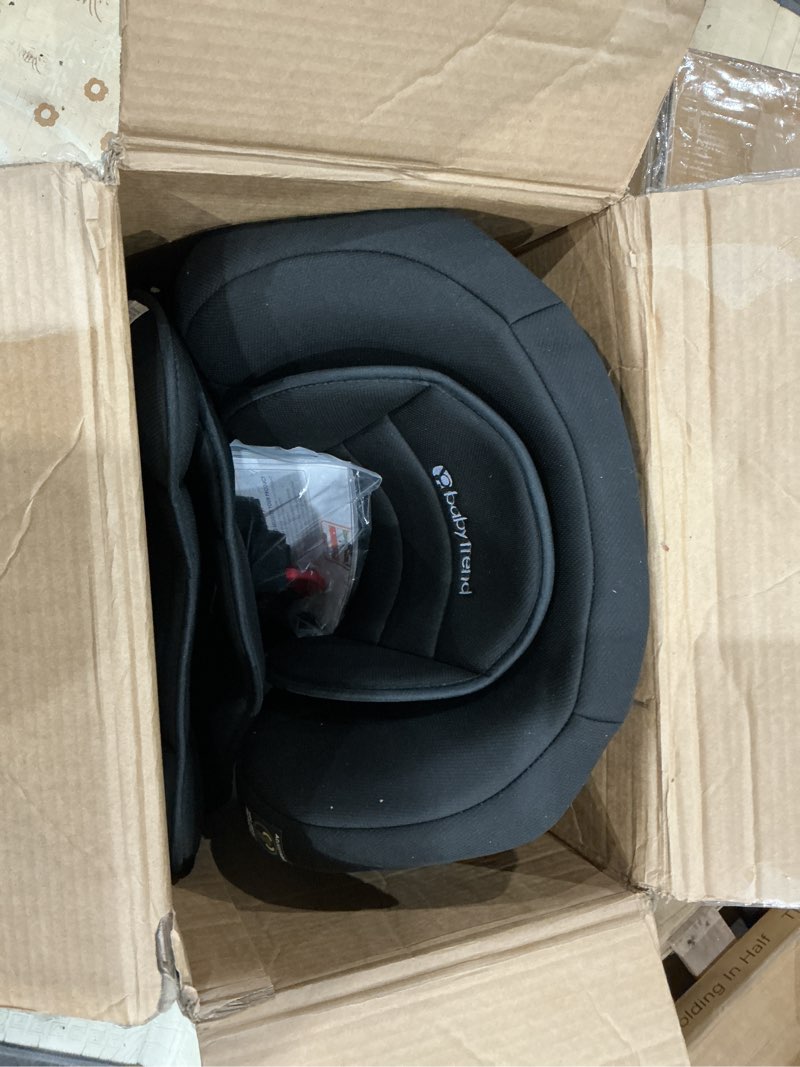 Condition photo showing As Is for baby trend hybrid si 3-in-1 combination booster seat, hoboken black – side-impact protection, 3-stage growth design, adjustable headrest, cushioned comfort hybrid si hoboken black