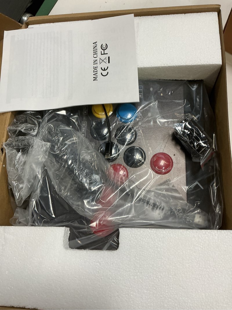 Condition photo showing New/Like New for DOYO Arcade Stick Joystick for home, Arcade fighting Joystick-Durable iron Arcade Fightstick Compatible with PC/ PS3 / Switch/NEOGEO Mini/Android/Raspberry Pi (Black)