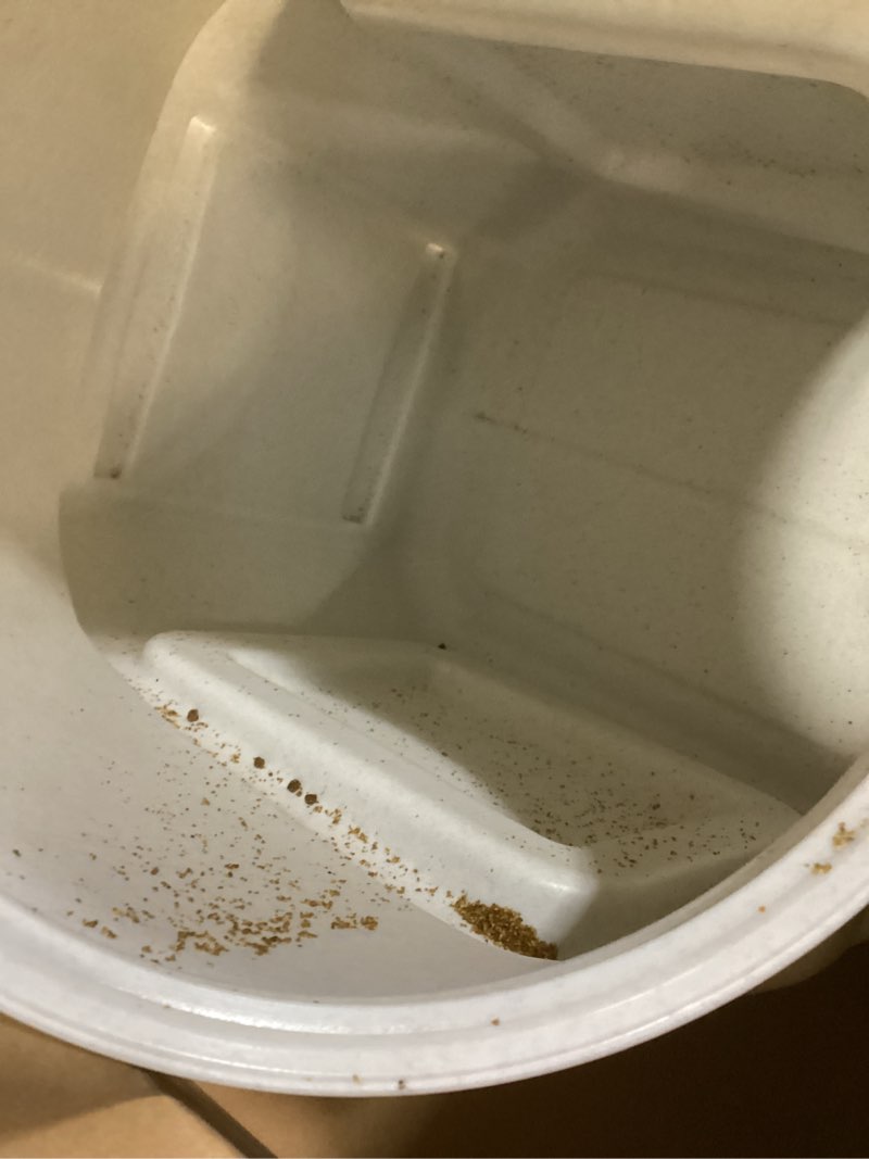 Condition photo showing As Is for Used,Gamma2 Vittles Vault Stackable Dog Food Storage Container with Sealing Lid, Up to 40 lbs Dry Pet Food Storage Container, USA-Made - [20.5\"L x 12\"W x 16.75\"H] 40 Pounds Container