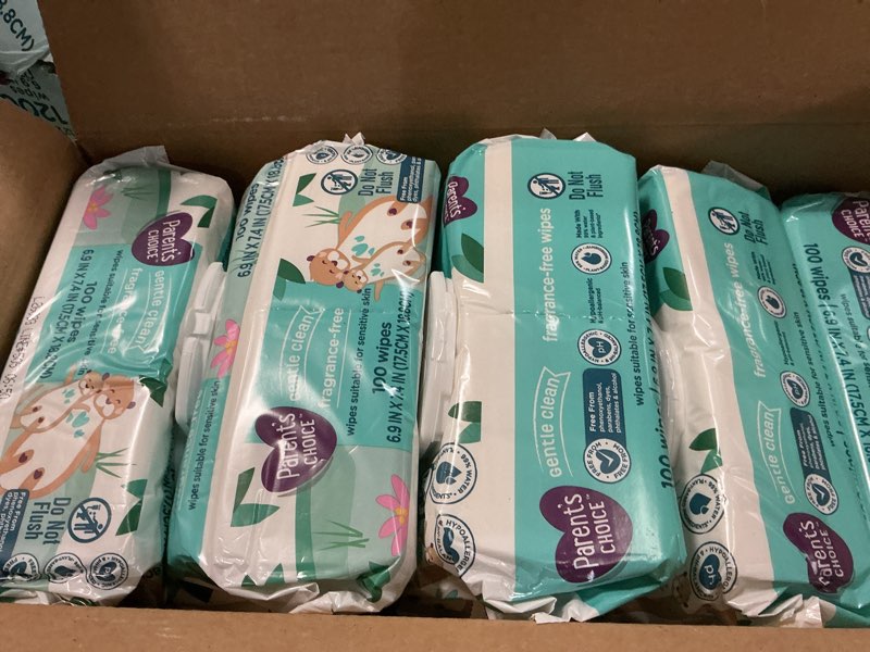 Condition photo showing Good Condition for parent s choice fragrance free baby wipes  1200 count (select for more options)