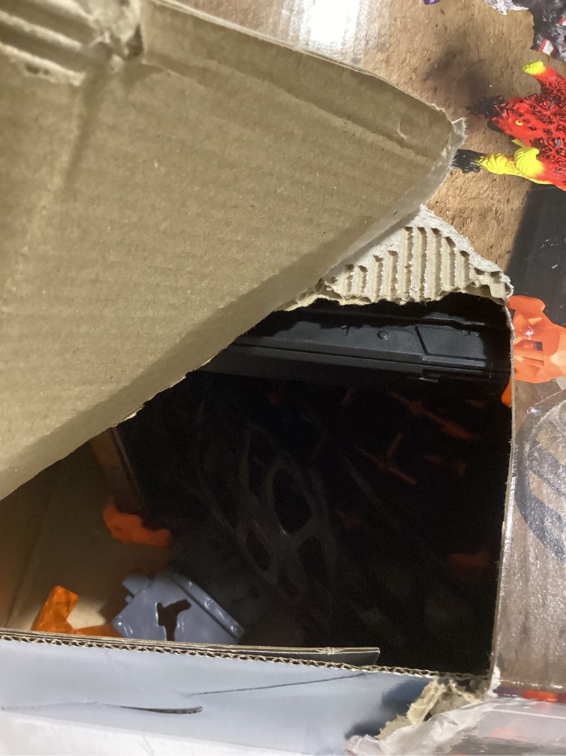 Condition photo showing Good Condition for Schleich Eldrador Creatures - 71 PC BattleCave Arena Lava Vs. Shadow Playset - Interactive Lava Bull and Shadow Hound Set - Animal Monster Figurines for Boys and Girls - Toys for Kids Ages 7+ | 42673 Lava Bull vs. Shadow Hound