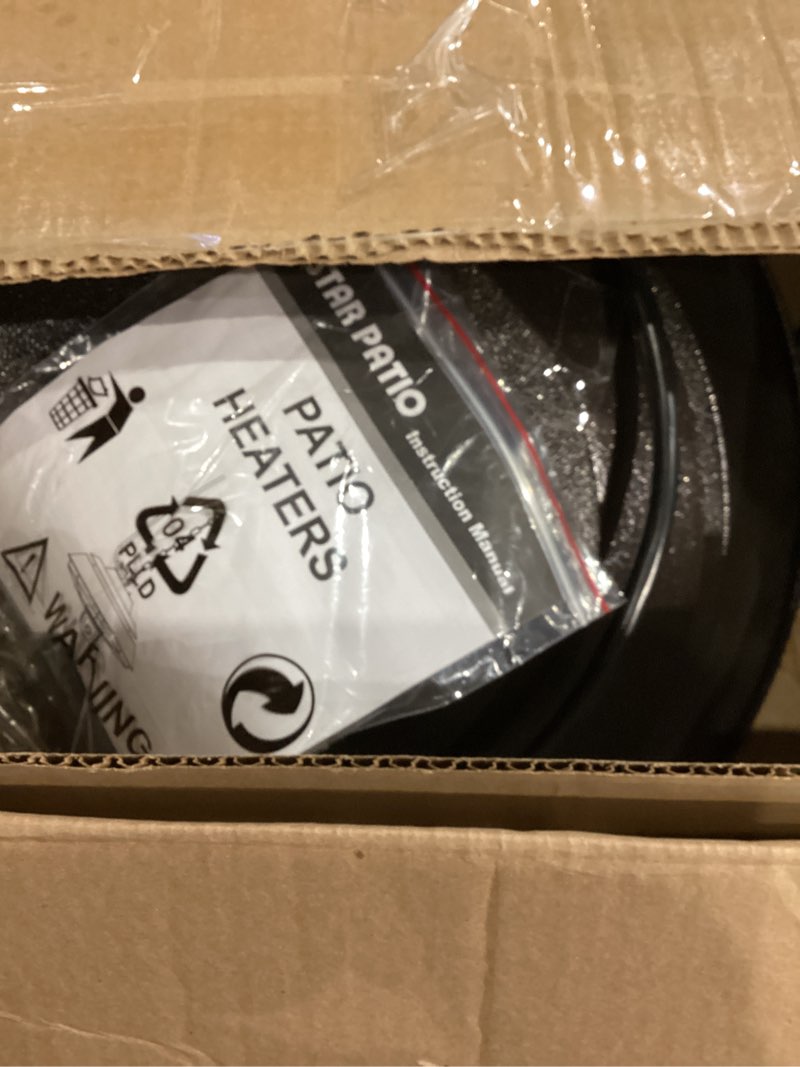 Condition photo showing Good Condition for Star Patio Electric Patio Heater, Outdoor Heaters with Remote Control & Touch Switch, 600W/900W/1500W Infrared Ceiling Heater with Hammer Tone Bronze Finish, IP44 Waterproof, STP1566-C-NN2025