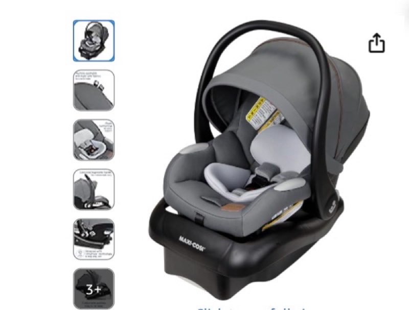 maxi-cosi mico luxe infant car seat with base, rear facing car seat for babies, baby carseat 4-30 lbs, baby car seats, infant car seats, stone glow