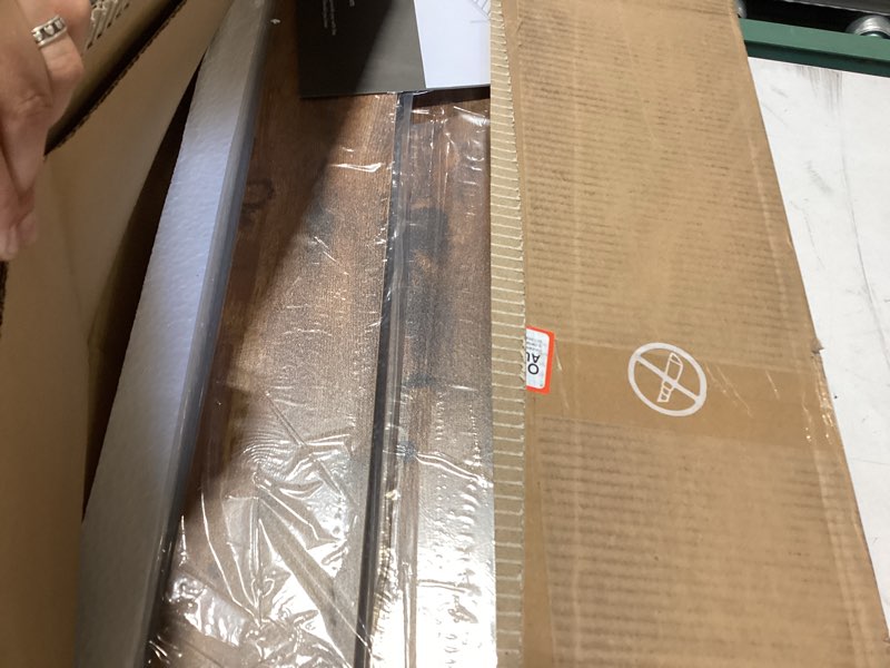 Condition photo showing Good Condition for olixis full size bed frame with headboard, 800lbs mattress foundation with all sturdy metal support, under bed storage, no box spring needed, easy assembly, rust brown rust brown full