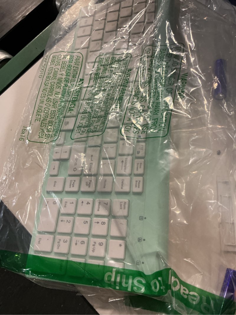 Condition photo showing Good Condition for topmate wireless keyboard and mouse ultra slim combo, 2.4g silent compact usb 2400dpi mouse and scissor switch keyboard set with cover, batteries included, for pc/laptop/windows/mac - mint green