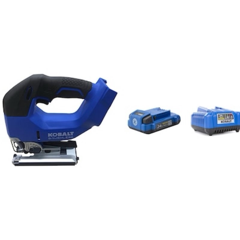 Kobalt 24-volt Brushless Variable Speed Keyless Cordless Jigsaw (Battery Included and charger