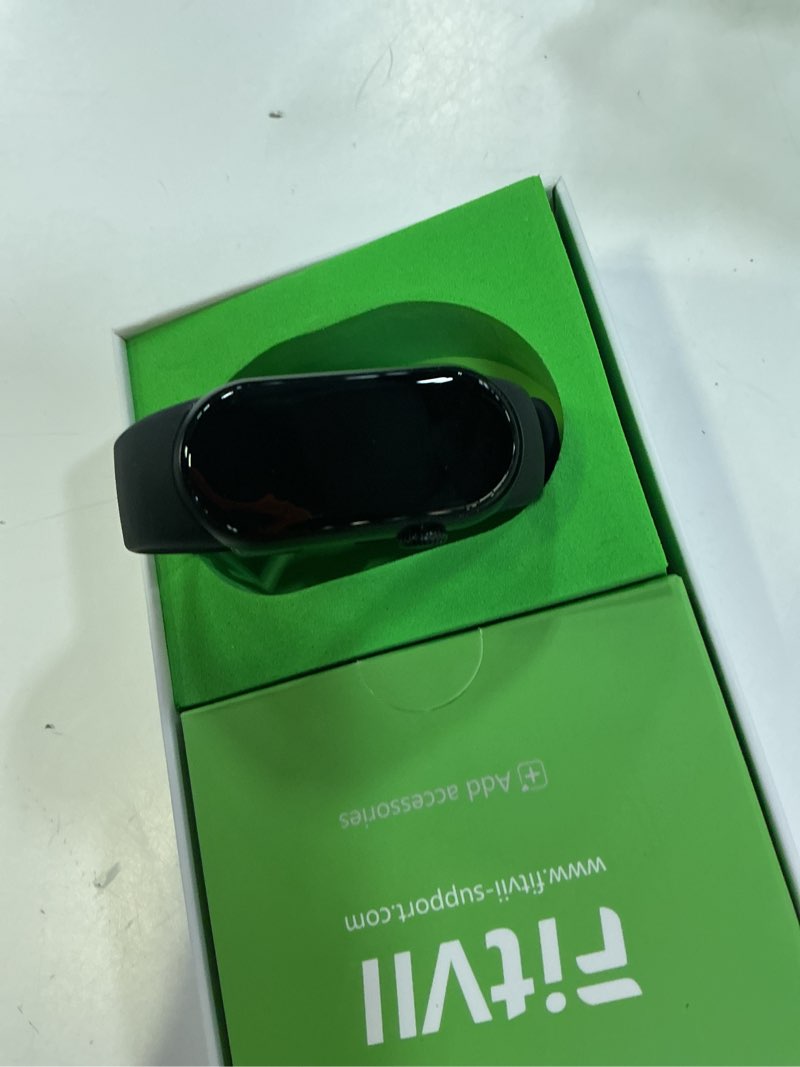Condition photo showing Good Condition for fitvii slim fitness tracker amoled with blood oxygen, blood pressure, 24/7 heart rate and sleep tracking, ip68 waterproof activity trackers and smart watches with step tracker, pedometer for women men black amoled