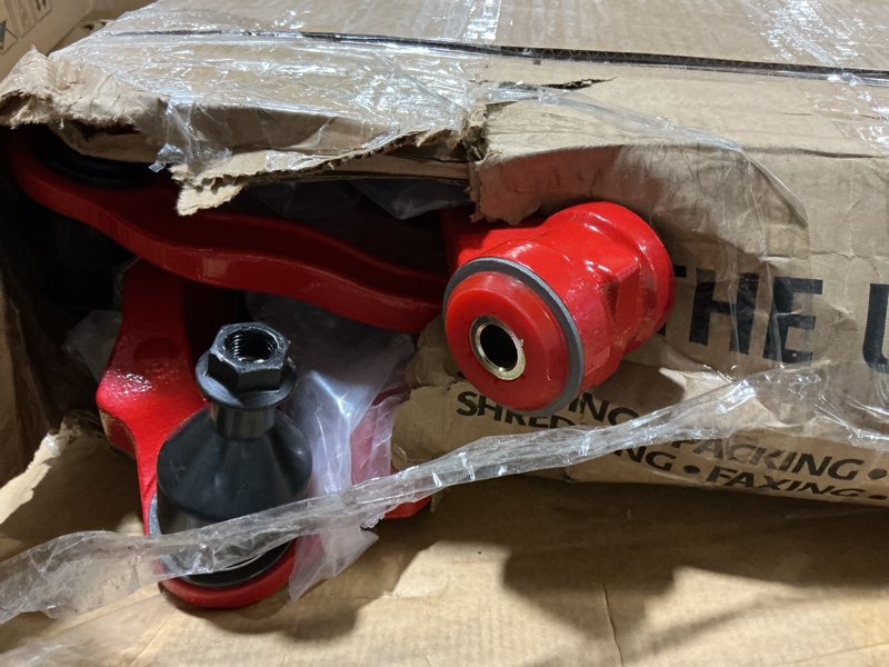 Condition photo showing As Is for 4WD AWD 10pc Front End Lower & Upper Control Arms Suspension Kit for Chevy GMC Silverado Sierra Avalanche Suburban Yukon XL 1500 Tahoe, 4 Control Arms w/Ball Joints 4 Tie Rods 2 Sway Bars Front Lower & Upper 4WD 10 pcs