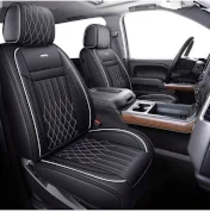 JOJOBAY Chevy Silverado Seat Covers,GMC Sierra Seat Covers,Custom Fit 2007-2025 1500 2500HD 3500HD C ( similar )