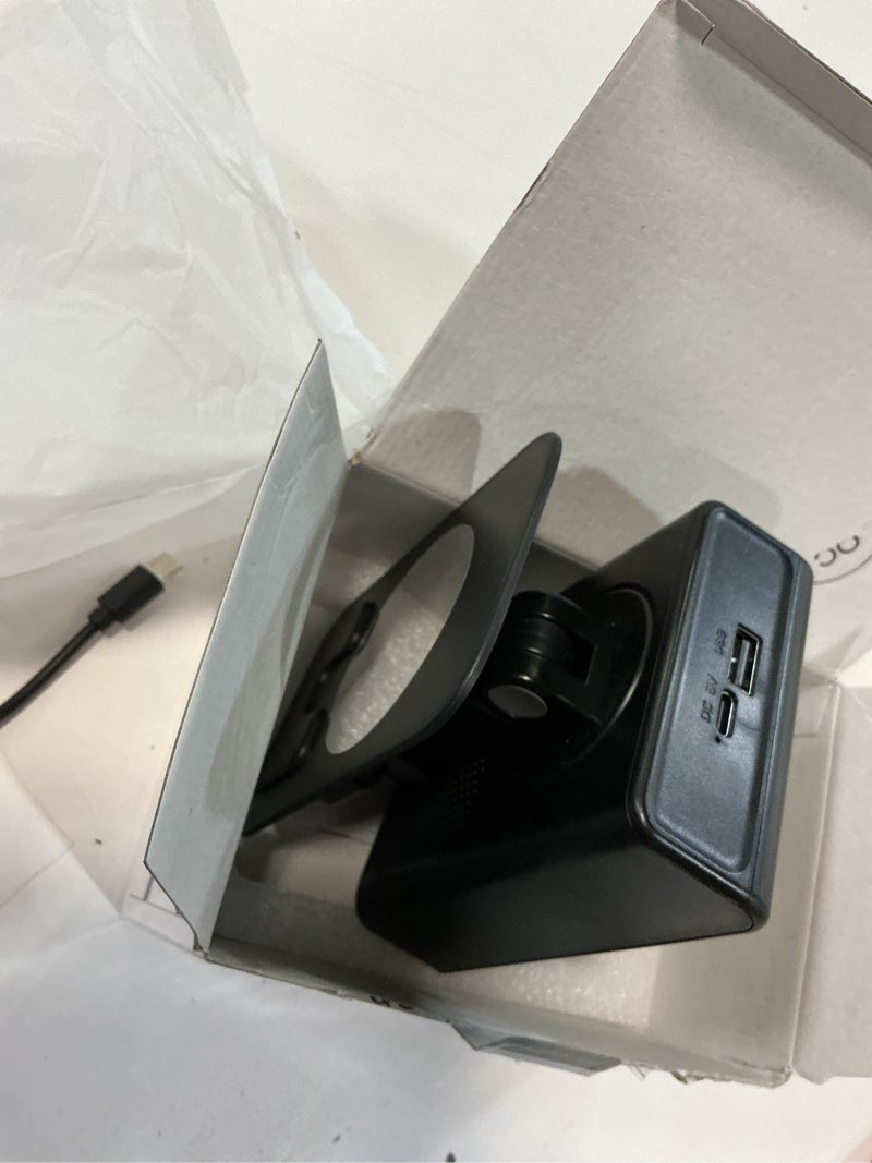 Condition photo showing Good Condition for adjustable cell phone stand with wireless induction bluetooth speaker, hd surround sound for home and outdoors, compatible with iphone/samsung galaxy, 2026 birthday gifts for men women dad mom a-black