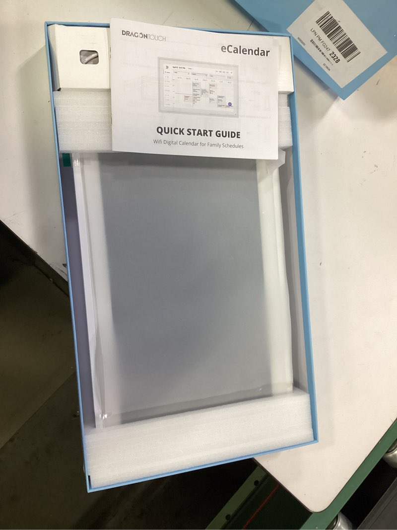 Condition photo showing New/Like New for Dragon Touch 15.6" Digital Calendar Chore Chart – 1080P Full HD Interactive Touchscreen, Smart Family Planner, Hearth Display Digital Calendar Wall & Desk Mountable for Seamless Scheduling White 15.6 inch