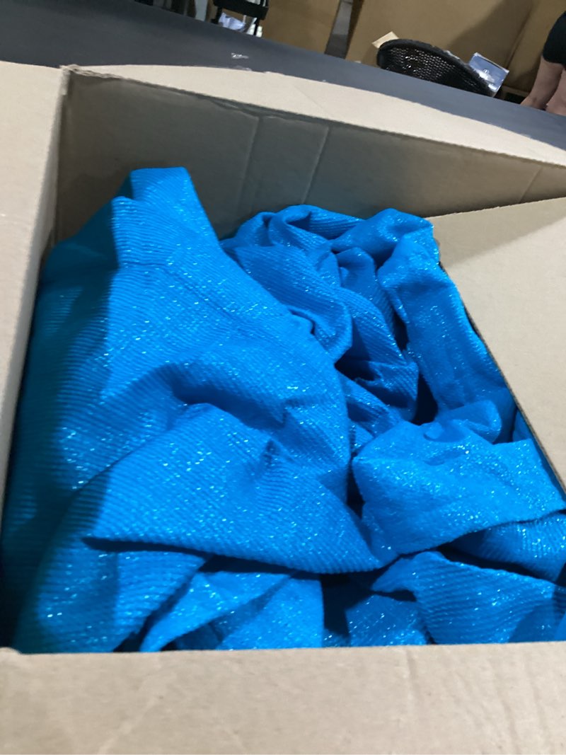 Condition photo showing As Is for love story 13' x 20' rectangle sun shade sail for patio, turquoise blue | hdpe fabric, 95% uv block, breathable sunshade, canopy for garden backyard deck, not waterproof, custom size available