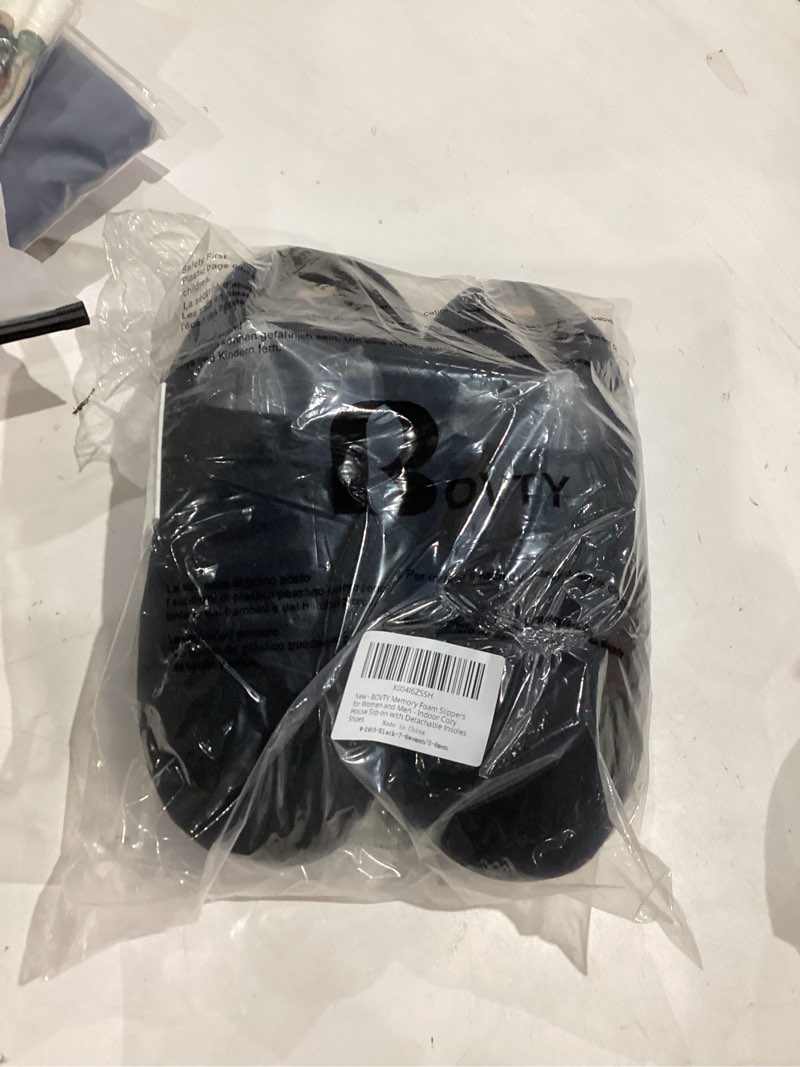 Condition photo showing New/Like New for Women & Men's Hige Resilience Foam Slippers - Indoor Cozy House Slip-on with Two Pairs of Replaceable Insoles Shoes 13-14 Women/11-12 Men Black