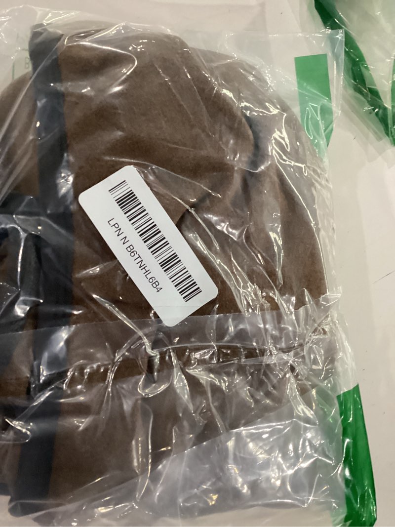 Condition photo showing As Is for ROZKITCH Fleece Dog Sweatshirts for Large Dogs, Pet Windproof Warm Cold Weather Jacket Vest Cozy Jumpsuit Apparel Outfit Clothes for Walking Hiking Travel Sleep Brown 2XL 2XL(Back Length:22-25") Brown