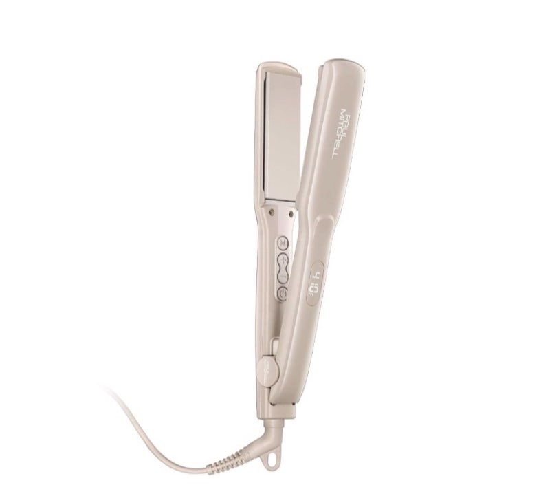 paul mitchell smooth+ ceramic flat iron, adjustable heat settings, for smoothing + straightening